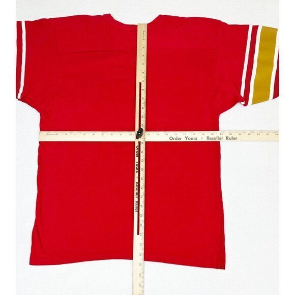 Vintage 1982 USFL Philadelphia Stars Shirt Red Large Jersey Style Single Stitch - Picture 9 of 11